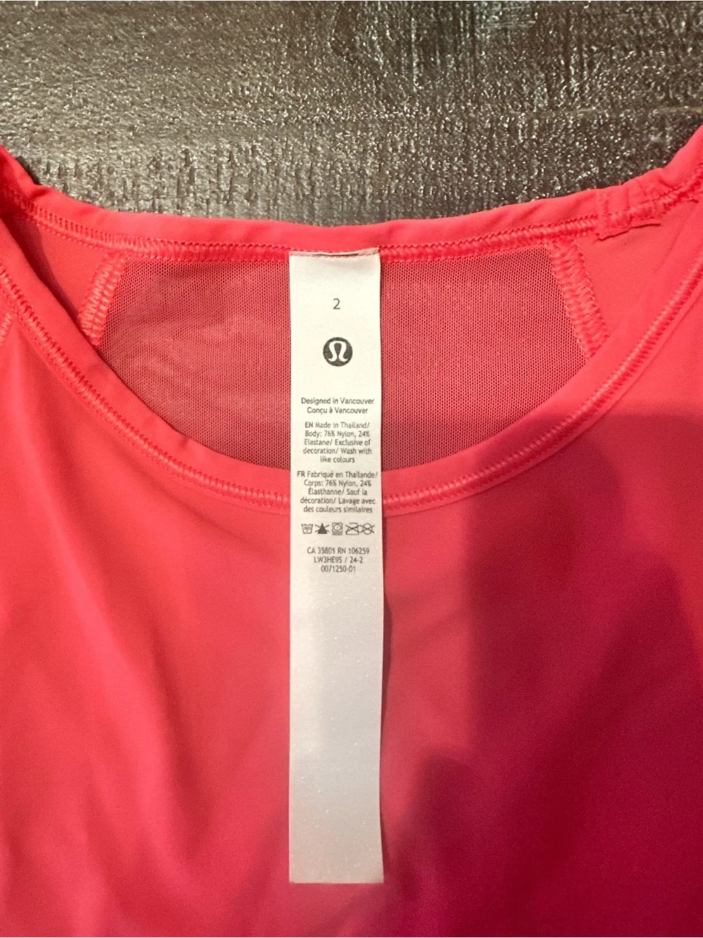 lululemon athletica Coral Short-Sleeve Performance Tee